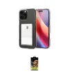ieg™ iPhone 16 Pro Max Kılıf Doruk Klasik Koleksiyonu - Siyah Buffer Cam Ekran Koruyucu