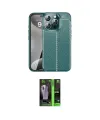 ieg™ iPhone 16 Pro Max Kılıf Doruk Klasik Özel Seri - Şeffaf 360 Full Body Arka Koruyucu