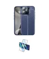 ieg™ iPhone 16 Pro Max Kılıf Doruk Klasik Özel Seri - Siyah 3D Antistatik Seramik Nano Ekran Koruyucu
