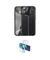 ieg™ iPhone 16 Pro Max Kılıf Doruk Klasik Özel Seri - Siyah 3D Antistatik Seramik Nano Ekran Koruyucu