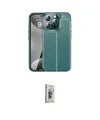 ieg™ iPhone 16 Pro Max Kılıf Doruk Klasik Özel Seri - Siyah Bilvis 3D Cam Ekran Koruyucu
