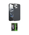 ieg™ iPhone 16 Pro Max Kılıf Doruk Serisi - Şeffaf 360 Full Body Arka Koruyucu