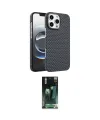 ieg™ iPhone 16 Pro Max Kılıf Doruk Serisi - Siyah 360 Mat Full Body Arka Koruyucu