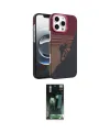 ieg™ iPhone 16 Pro Max Kılıf Doruk Serisi - Siyah 360 Mat Full Body Arka Koruyucu