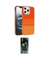 ieg™ iPhone 16 Pro Max Kılıf Doruk Serisi - Siyah 360 Mat Full Body Arka Koruyucu