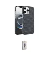 ieg™ iPhone 16 Pro Max Kılıf Doruk Serisi - Siyah Bilvis 3D Cam Ekran Koruyucu