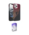 ieg™ iPhone 16 Pro Max Kılıf Doruk Serisi - Siyah Bilvis 5in1 3D Magic Cam Ekran Koruyucu