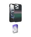 ieg™ iPhone 16 Pro Max Kılıf Doruk Serisi - Siyah Bilvis 5in1 3D Magic Cam Ekran Koruyucu
