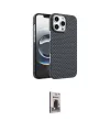 ieg™ iPhone 16 Pro Max Kılıf Doruk Serisi - Siyah Bilvis Hayalet Cam Ekran Koruyucu