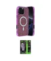 ieg™ iPhone 16 Pro Max Kılıf Eksen Çizgi - Şeffaf 360 Full Body Arka Koruyucu