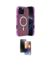 ieg™ iPhone 16 Pro Max Kılıf Eksen Çizgi - Siyah 3D Antistatik Mat Seramik Nano Ekran Koruyucu