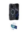 ieg™ iPhone 16 Pro Max Kılıf Eksen Çizgi - Siyah 3D Antistatik Seramik Nano Ekran Koruyucu