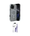 ieg™ iPhone 16 Pro Max Kılıf Eksen Çizgi - Siyah Bilvis 3X AR HD Cam Ekran Koruyucu