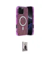 ieg™ iPhone 16 Pro Max Kılıf Eksen Çizgi - Siyah Bilvis Hayalet Cam Ekran Koruyucu