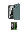 ieg™ iPhone 16 Pro Max Kılıf Eksen Form Prime - Şeffaf 360 Full Body Arka Koruyucu