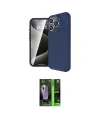 ieg™ iPhone 16 Pro Max Kılıf Eksen Form Prime - Şeffaf 360 Full Body Arka Koruyucu