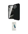 ieg™ iPhone 16 Pro Max Kılıf Eksen Form Prime - Şeffaf Pasifik Cam Ekran Koruyucu