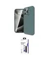 ieg™ iPhone 16 Pro Max Kılıf Eksen Form Prime - Siyah Bilvis 3X AR Hayalet Cam Ekran Koruyucu
