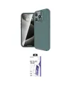 ieg™ iPhone 16 Pro Max Kılıf Eksen Form Prime - Siyah Bilvis 3X AR HD Cam Ekran Koruyucu