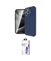 ieg™ iPhone 16 Pro Max Kılıf Eksen Form Prime - Siyah Bilvis 3X AR HD Cam Ekran Koruyucu
