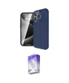 ieg™ iPhone 16 Pro Max Kılıf Eksen Form Prime - Siyah Bilvis 5in1 3D Magic Cam Ekran Koruyucu