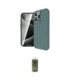 ieg™ iPhone 16 Pro Max Kılıf Eksen Form Prime - Siyah Joko Magic 5D Hayalet Cam
