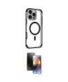 ieg™ iPhone 16 Pro Max Kılıf Eksen Klasik Koleksiyonu - Siyah 3D Antistatik Mat Seramik Nano Ekran Koruyucu
