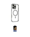 ieg™ iPhone 16 Pro Max Kılıf Eksen Klasik Koleksiyonu - Siyah Buffer Hayalet Cam Ekran Koruyucu