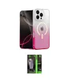 ieg™ iPhone 16 Pro Max Kılıf Eksen Minimal Özel Seri - Şeffaf 360 Full Body Arka Koruyucu