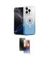 ieg™ iPhone 16 Pro Max Kılıf Eksen Minimal Özel Seri - Siyah 3D Antistatik Mat Seramik Nano Ekran Koruyucu