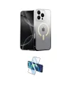 ieg™ iPhone 16 Pro Max Kılıf Eksen Minimal Özel Seri - Siyah 3D Antistatik Seramik Nano Ekran Koruyucu