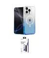 ieg™ iPhone 16 Pro Max Kılıf Eksen Minimal Özel Seri - Siyah Bilvis 3X AR Hayalet Cam Ekran Koruyucu