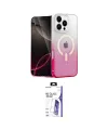 ieg™ iPhone 16 Pro Max Kılıf Eksen Minimal Özel Seri - Siyah Bilvis 3X AR HD Cam Ekran Koruyucu