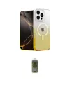 ieg™ iPhone 16 Pro Max Kılıf Eksen Minimal Özel Seri - Siyah Joko Magic 5D Hayalet Cam