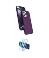 ieg™ iPhone 16 Pro Max Kılıf İz Işık Koleksiyonu - Siyah 3D Antistatik Cam Ekran Koruyucu