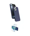 ieg™ iPhone 16 Pro Max Kılıf İz Işık Koleksiyonu - Siyah 3D Antistatik Cam Ekran Koruyucu
