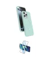 ieg™ iPhone 16 Pro Max Kılıf İz Işık Koleksiyonu - Siyah 3D Antistatik Cam Ekran Koruyucu