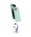ieg™ iPhone 16 Pro Max Kılıf İz Işık Koleksiyonu - Siyah Bilvis 3X AR HD Cam Ekran Koruyucu