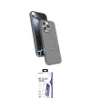 ieg™ iPhone 16 Pro Max Kılıf İz Işık Koleksiyonu - Siyah Bilvis 3X AR HD Cam Ekran Koruyucu