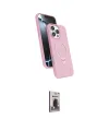 ieg™ iPhone 16 Pro Max Kılıf İz Işık Koleksiyonu - Siyah Bilvis Hayalet Cam Ekran Koruyucu