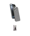 ieg™ iPhone 16 Pro Max Kılıf İz Işık Koleksiyonu - Siyah Bilvis Hayalet Cam Ekran Koruyucu