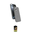ieg™ iPhone 16 Pro Max Kılıf İz Işık Koleksiyonu - Siyah Buffer Cam Ekran Koruyucu