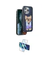ieg™ iPhone 16 Pro Max Kılıf İz Minimal Koleksiyonu - Siyah 3D Antistatik Cam Ekran Koruyucu