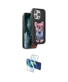 ieg™ iPhone 16 Pro Max Kılıf İz Minimal Koleksiyonu - Siyah 3D Antistatik Cam Ekran Koruyucu