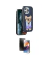 ieg™ iPhone 16 Pro Max Kılıf İz Minimal Koleksiyonu - Siyah 3D Antistatik Mat Seramik Nano Ekran Koruyucu