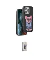 ieg™ iPhone 16 Pro Max Kılıf İz Minimal Koleksiyonu - Siyah Bilvis 3D Cam Ekran Koruyucu