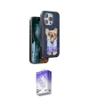 ieg™ iPhone 16 Pro Max Kılıf İz Minimal Koleksiyonu - Siyah Bilvis 5in1 3D Magic Cam Ekran Koruyucu