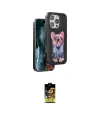 ieg™ iPhone 16 Pro Max Kılıf İz Minimal Koleksiyonu - Siyah Buffer Cam Ekran Koruyucu