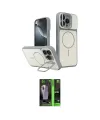 ieg™ iPhone 16 Pro Max Kılıf İz Modern Prime - Şeffaf 360 Full Body Arka Koruyucu