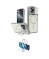 ieg™ iPhone 16 Pro Max Kılıf İz Modern Prime - Siyah 3D Antistatik Cam Ekran Koruyucu
